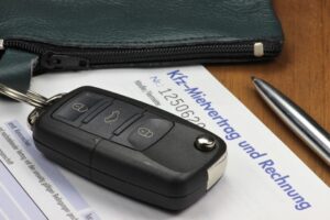 Autoschlüssel und Kfz-Mietvertrag