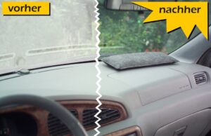 Der Autoentfeuchter beseitigt beschlagene Scheiben im Innenraum