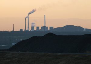 Luftverschmutzung durch Industrieanlagen.